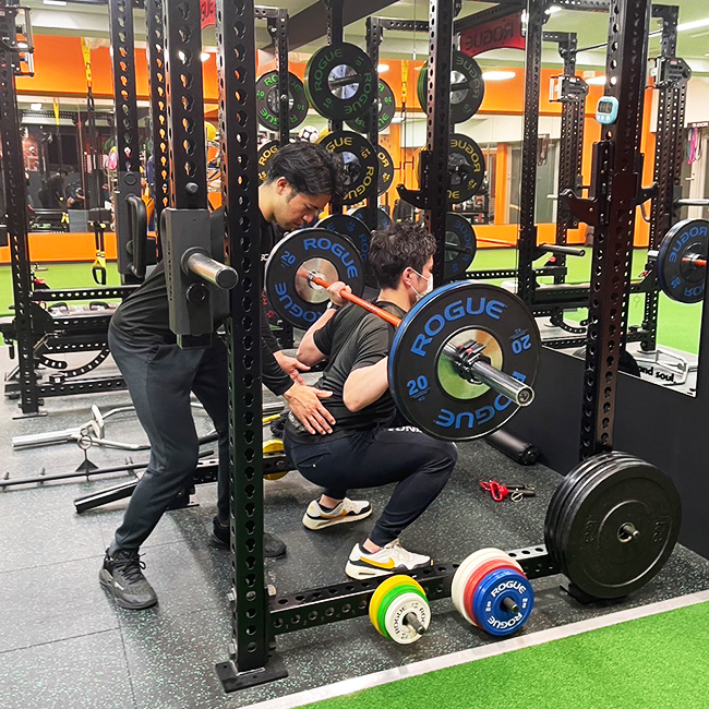 スクワット指導